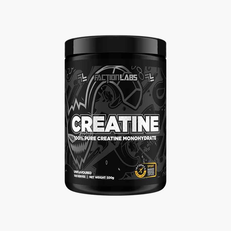 Faction Labs 100% Pure Creatine Monohydrate 500g Faction Labs Creatine Monohydrate | 500g - Image 1