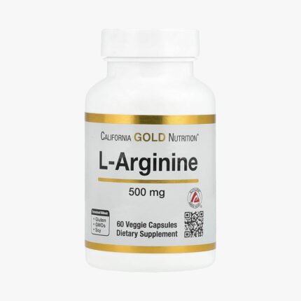 L-Arginine - California Gold Nutrition , 500 mg , 60 Veggie Capsules